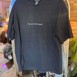 H&M Black Statement Tee